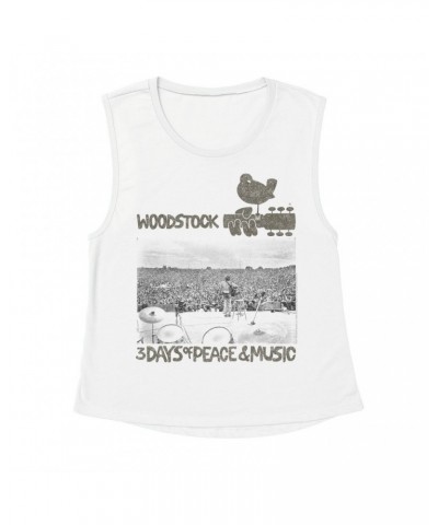 Woodstock Ladies' Muscle Tank Top | On Stage At Shirt $11.86 Shirts
