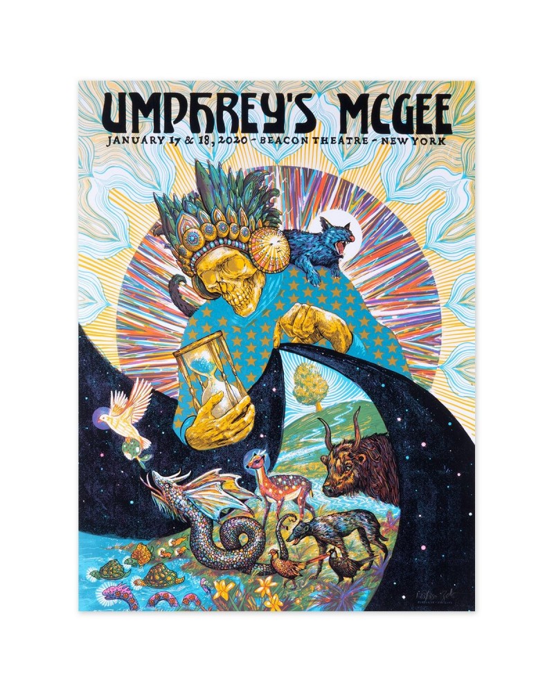 Umphrey's McGee Zeb Love Beacon Theater New York City Poster $12.00 Decor