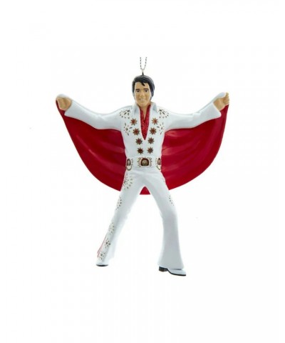 Elvis Presley in White Suit with Red Cape Ornament $3.22 Decor