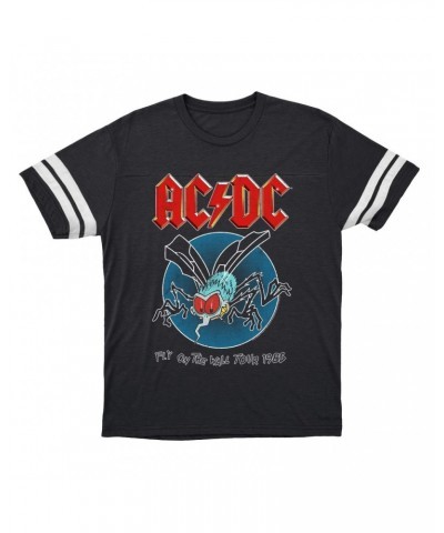AC/DC T-Shirt | 1985 Fly On The Wall Tour Football Shirt $16.15 Shirts