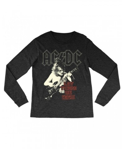AC/DC Long Sleeve Shirt | Angus Young Let There Be Rock Distressed Shirt $12.58 Shirts