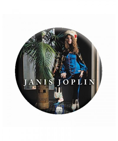 Janis Joplin Palm 1.25" Button $0.60 Accessories