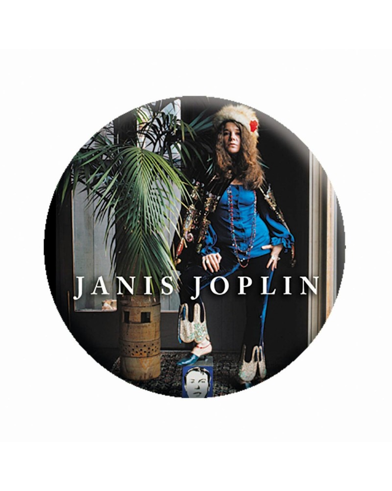 Janis Joplin Palm 1.25" Button $0.60 Accessories